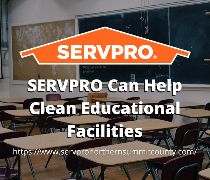 SERVPRO Can Help Clean Educational FacilitiesSERVPRO Can Help Clean Educational Facilities
